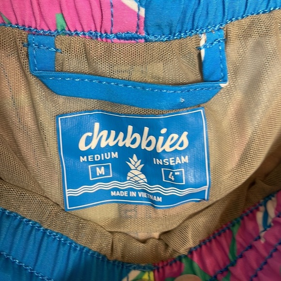 Chubbies Men’s Tropical Print Swim Trunks Multi M - Picture 6 of 7